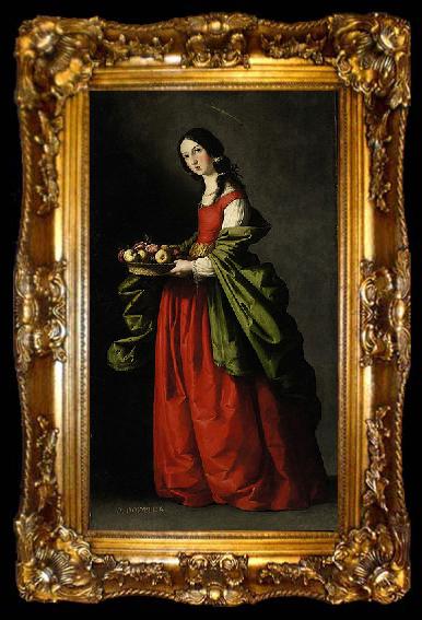 framed  Francisco de Zurbaran Santa Dorotea, ta009-2